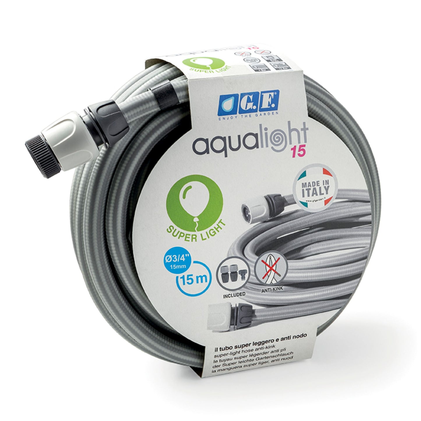 GF Unconventional Gardening - AQUALIGHT
-
Hose
Kit 15m - 3/4"