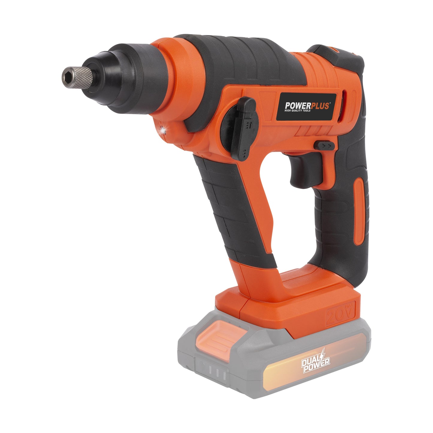 Dual Power - 20V Cordless Hammer Drill - Orange (unit only)