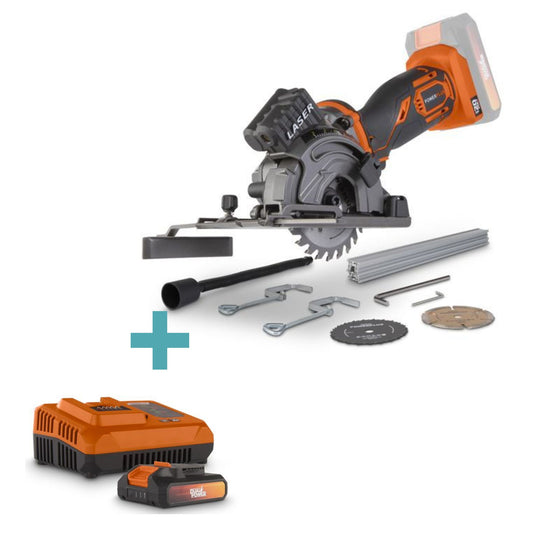 Dual Power - 20V Cordless Plunge Saw - Combo