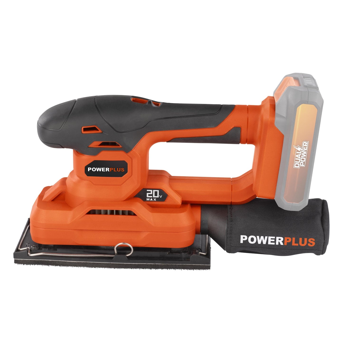 Dual Power - 20V Finishing Sander - Drill Combo