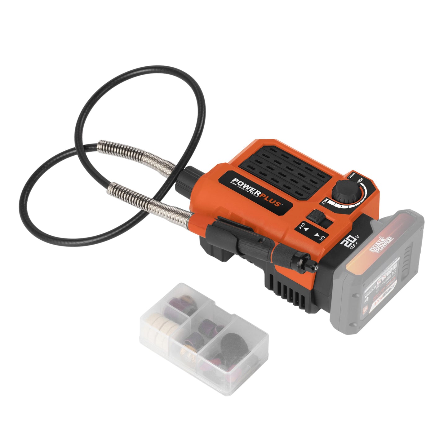 Dual Power - 20V Cordless Rotary Multitool - 40 Accessories (unit only)