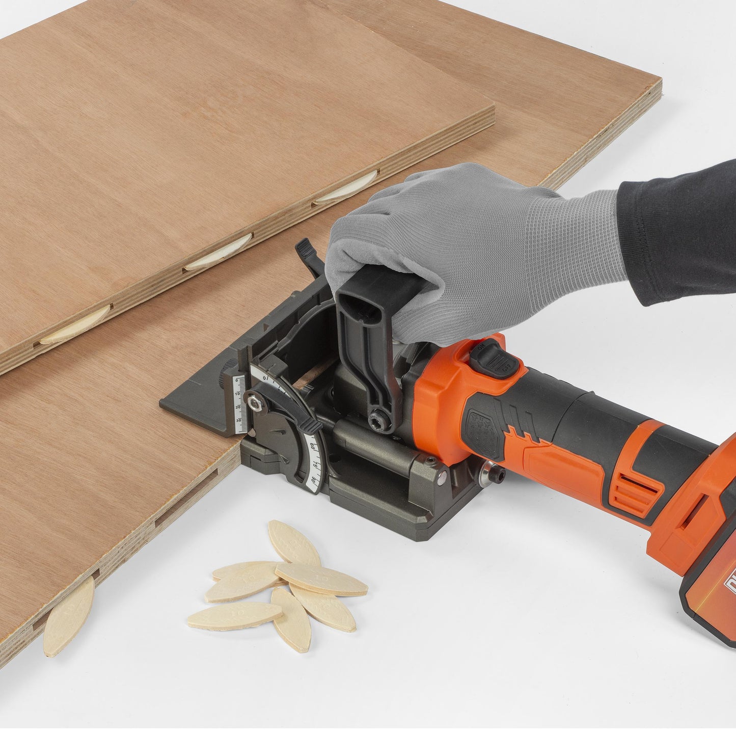 Dual Power - 40V Cordless Biscuit Joiner - Orange (unit only)