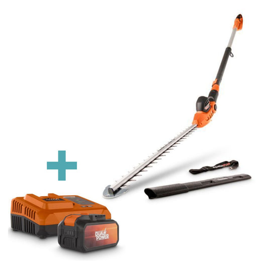 Dual Power - 40V Cordless Telescopic Hedge Trimmer - Combo