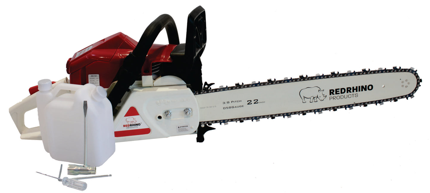 Red Rhino - 3.2kw Petrol Chainsaw - 74cc - Industrial