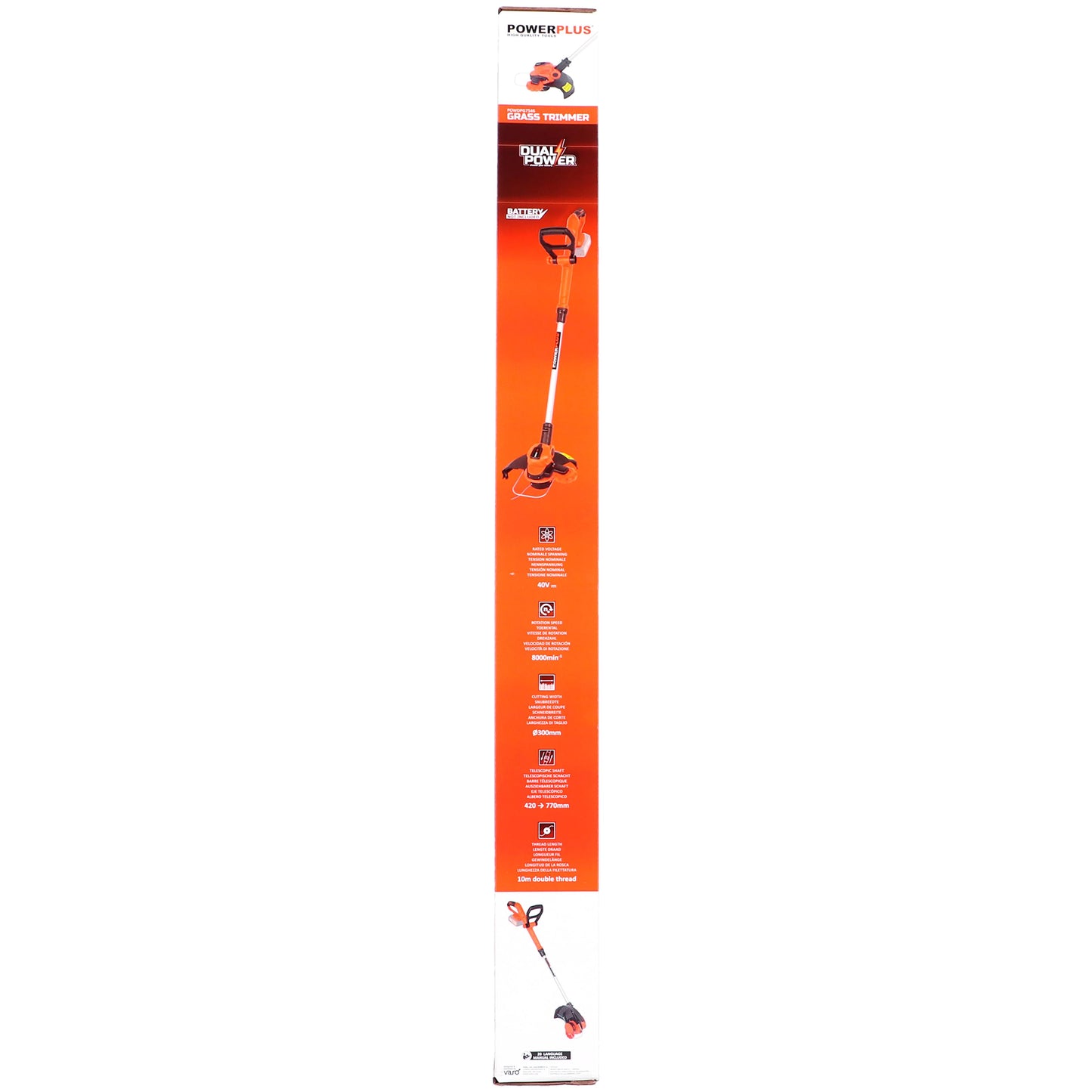 Dual Power - 40V Cordless Grass Trimmer - 300mm (unit only)