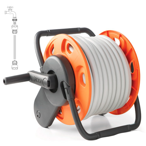 GF Garden - Mini Concept Plus Portable Kit Hose Reel - Hose Included