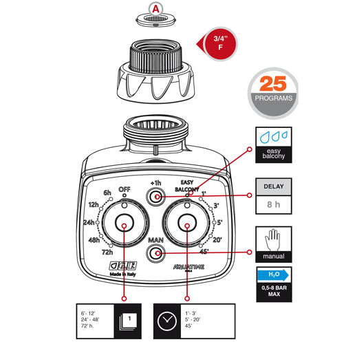 GF Garden - Aquatime
Due.5
Electronic
Programmer