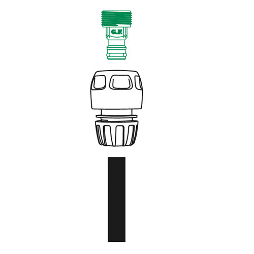 GF RECO - Threaded Adaptor Connector - Male Junction
