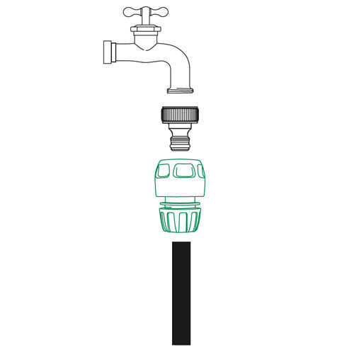 GF RECO - Open Hose Connector - Ø1/2"-Ø5/8"
