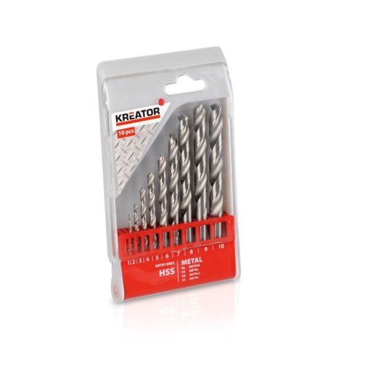 Kreator - Drill Bit Set - HSS Metal - 10 Pieces