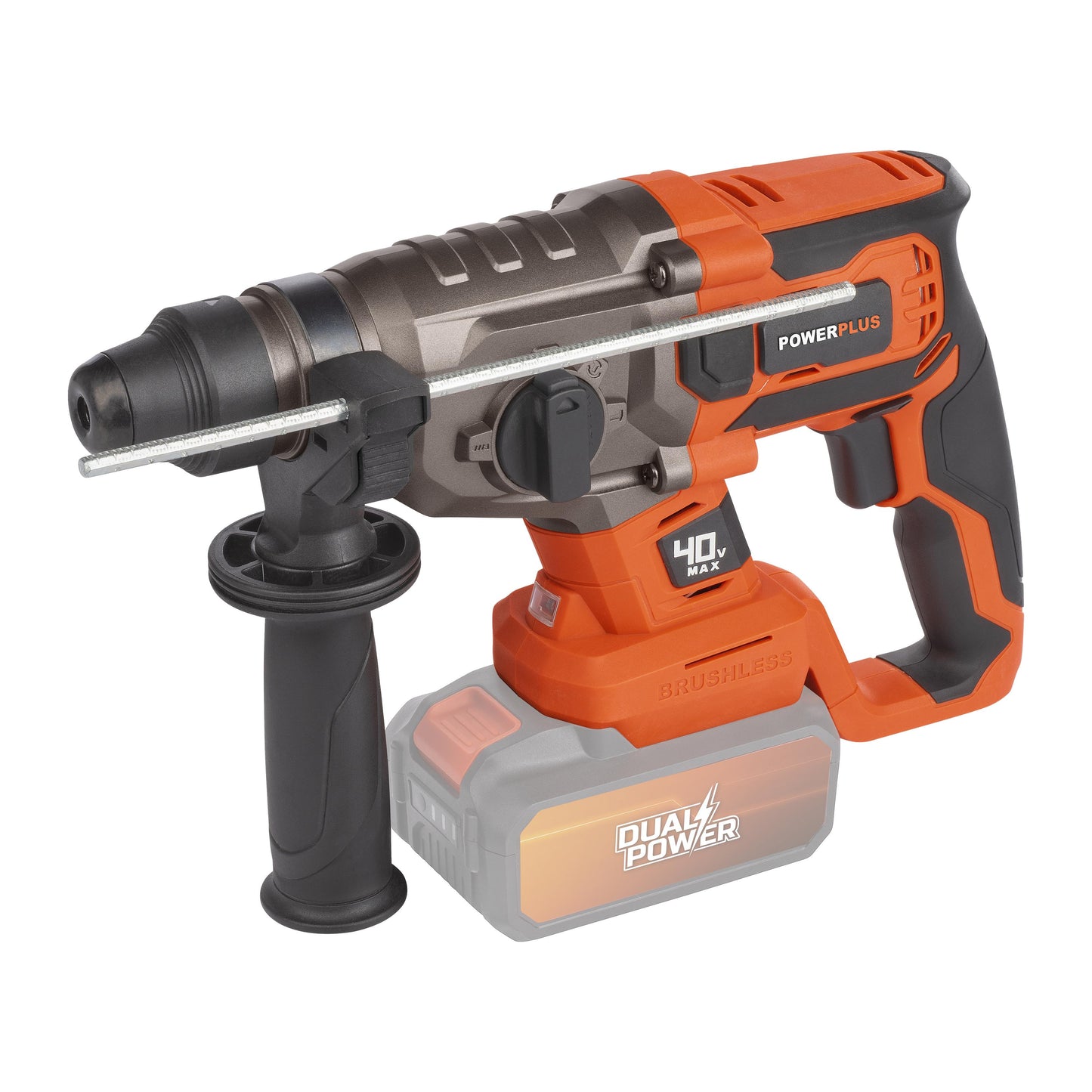 Dual Power - 40V Cordless Hammer Drill Brushless - 4 Functions(unit only)