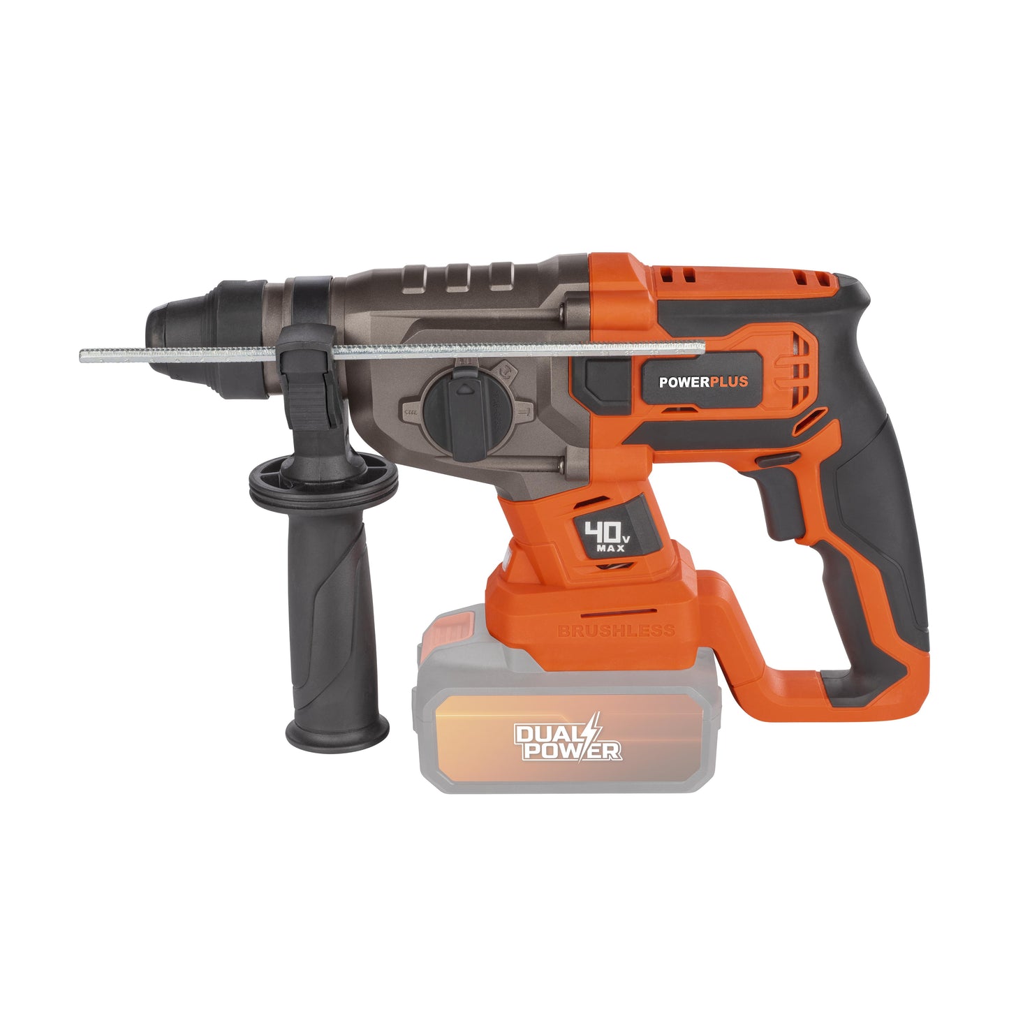 Dual Power - 40V Cordless Hammer Drill Brushless - 4 Functions(unit only)