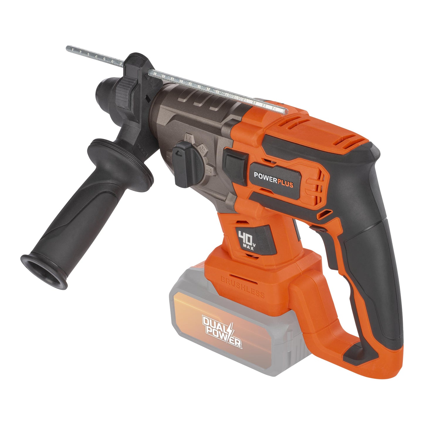 Dual Power - 40V Cordless Hammer Drill Brushless - 4 Functions(unit only)