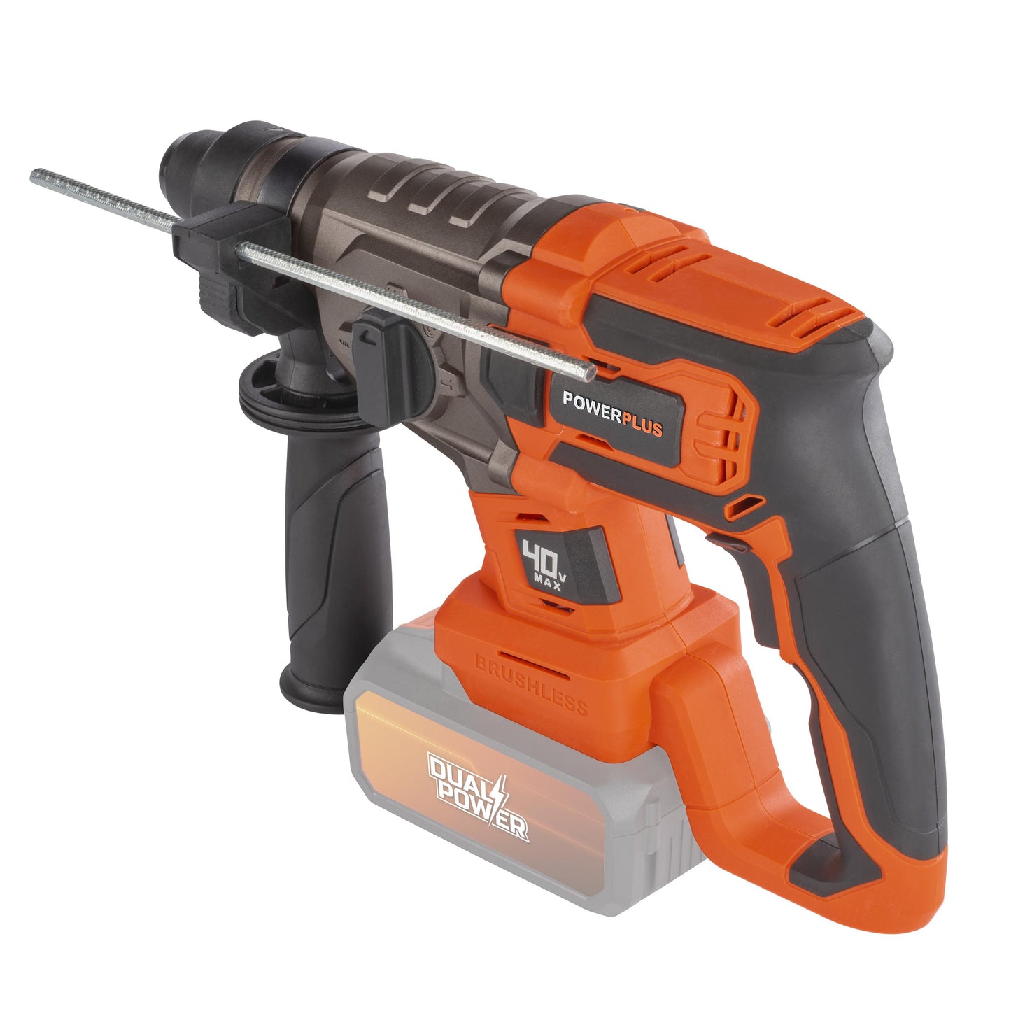 Dual Power - 40V Cordless Hammer Drill Brushless - 4 Functions(unit only)