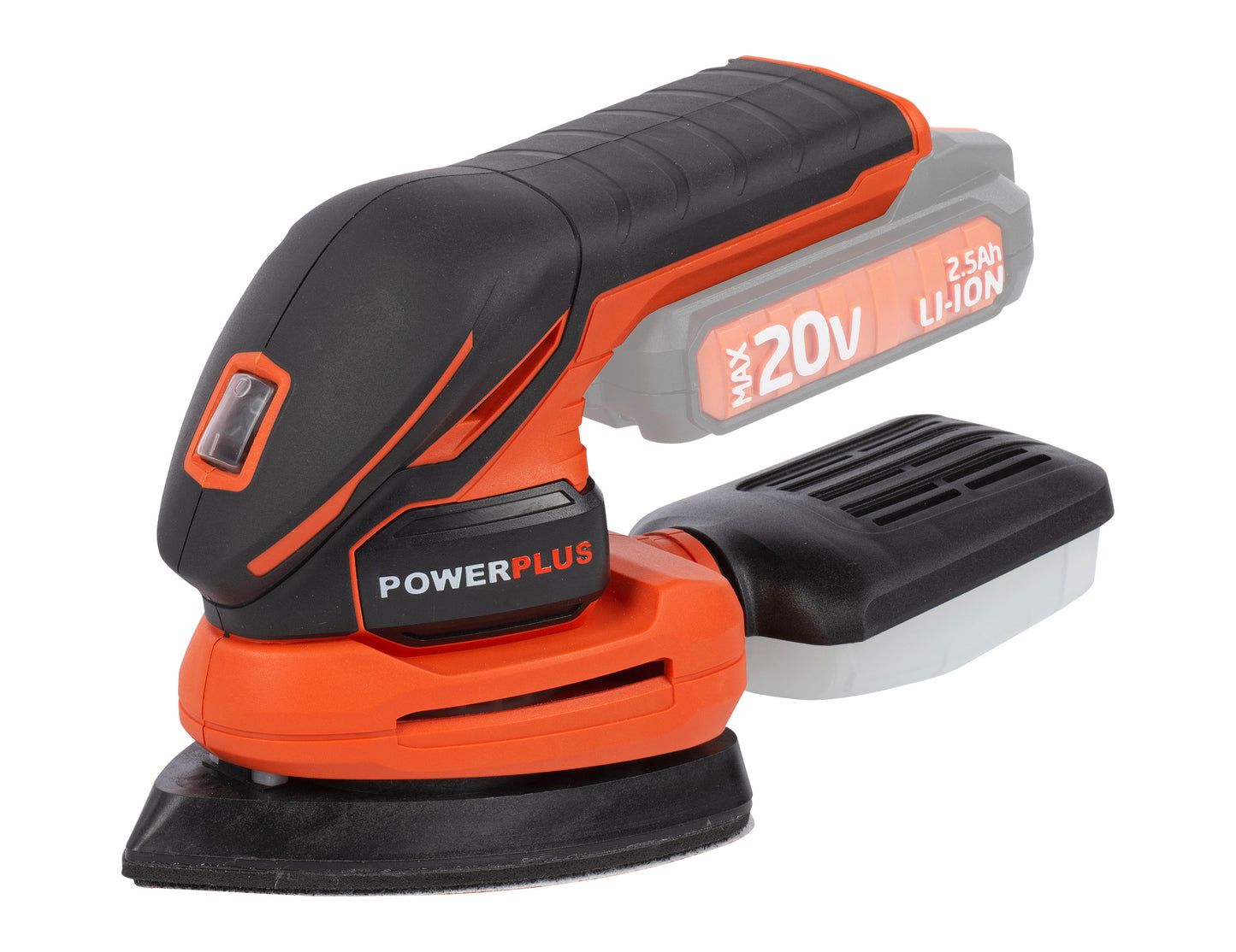 Dual Power - 20V Palm Sander - Orange (unit only)