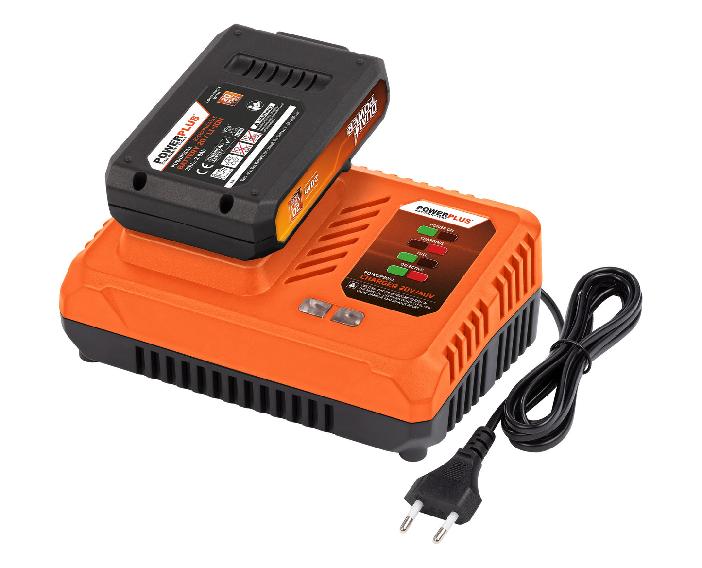 Dual Power - 20V/40V Charger - Orange