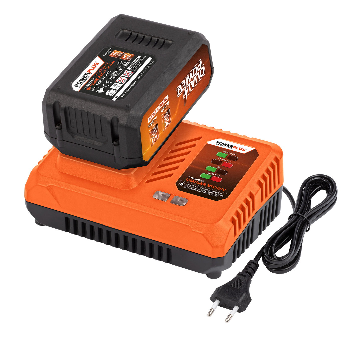 Dual Power - 20V/40V Charger - Orange