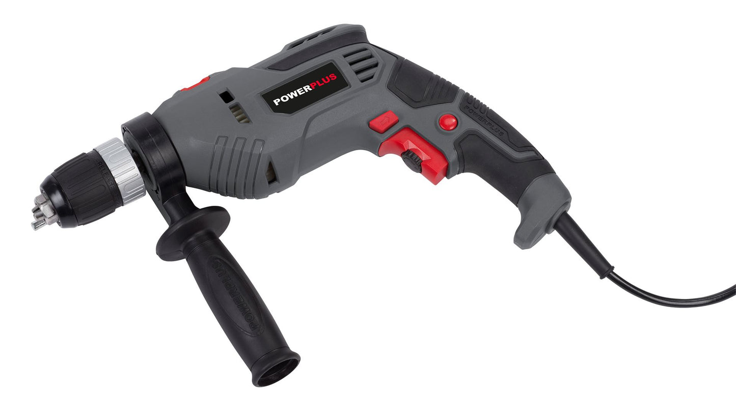 Power Plus - 720w Impact Drill - Grey