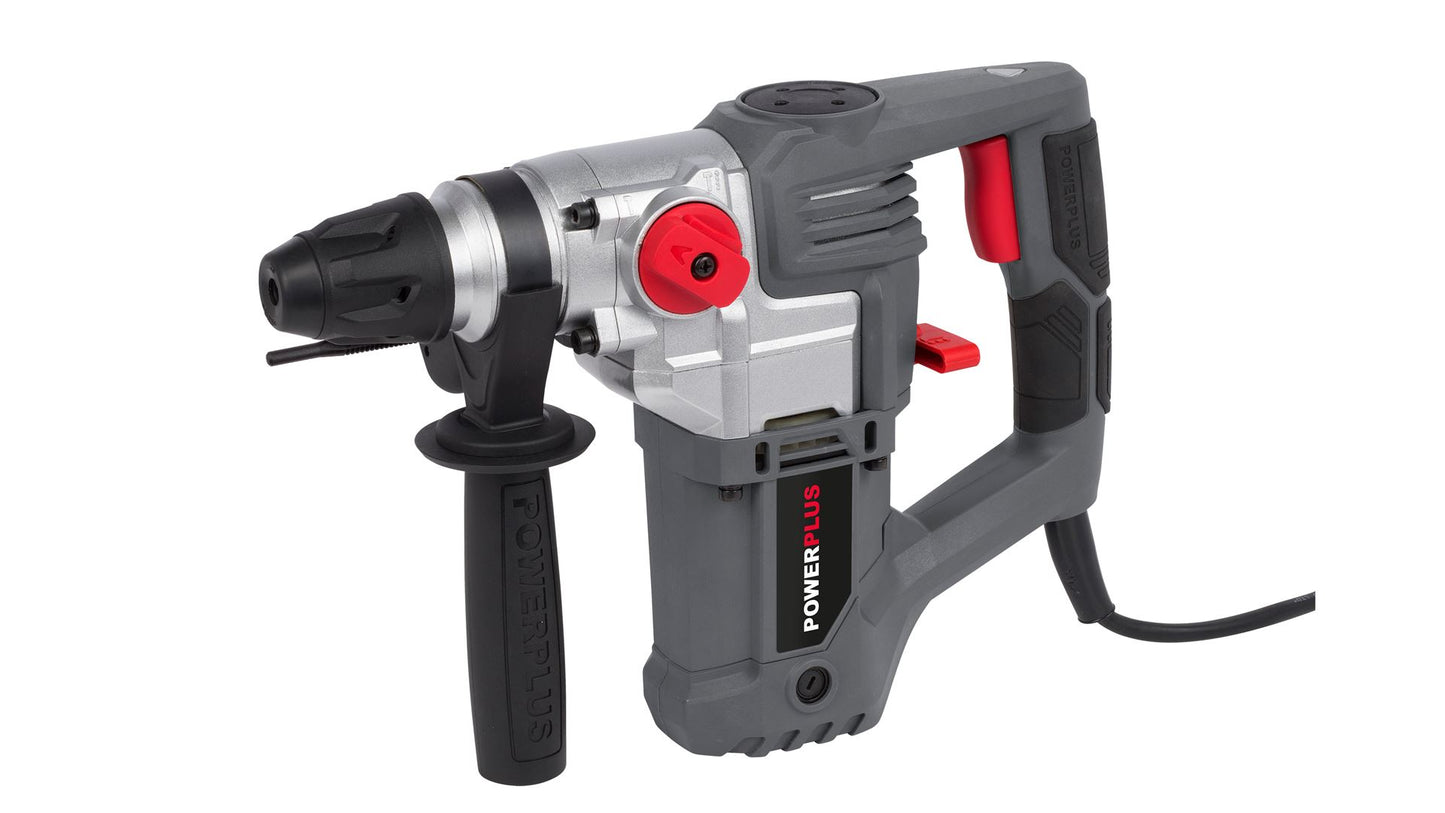 Power Plus - 900w Hammer Drill + Kit - Grey