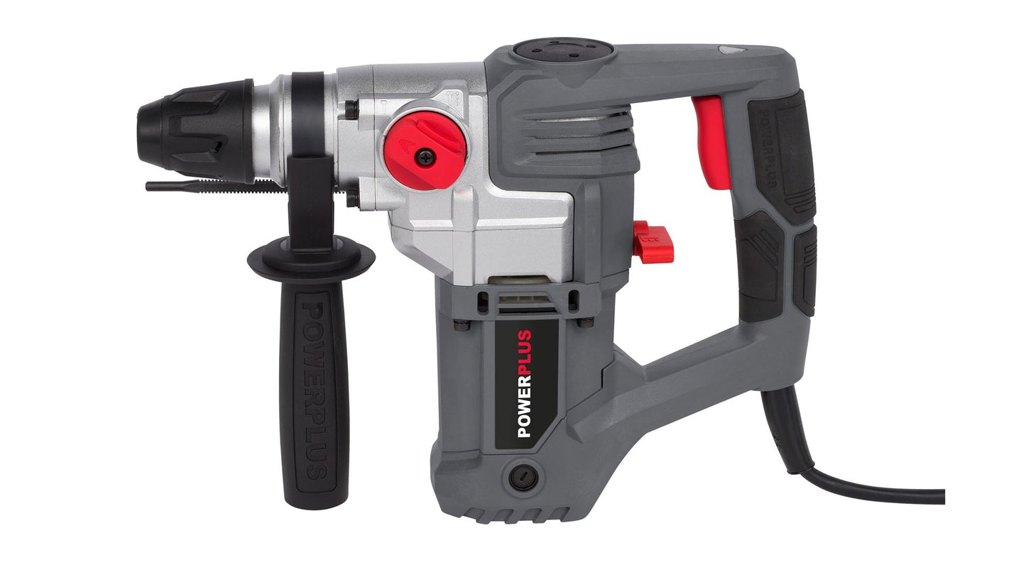 Power Plus - 900w Hammer Drill + Kit - Grey