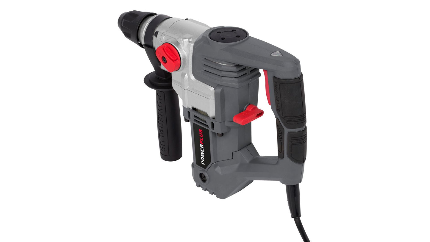 Power Plus - 900w Hammer Drill + Kit - Grey