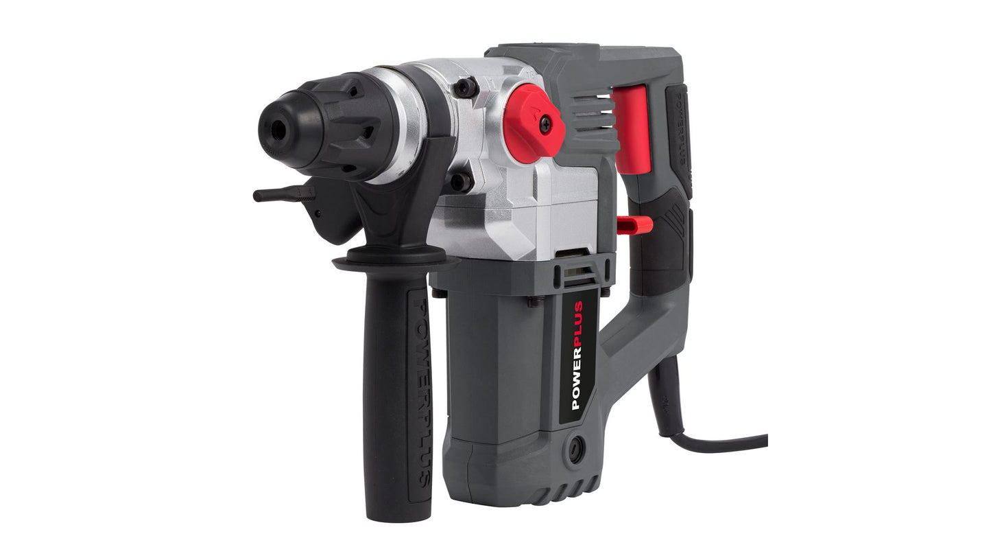 Power Plus - 900w Hammer Drill + Kit - Grey