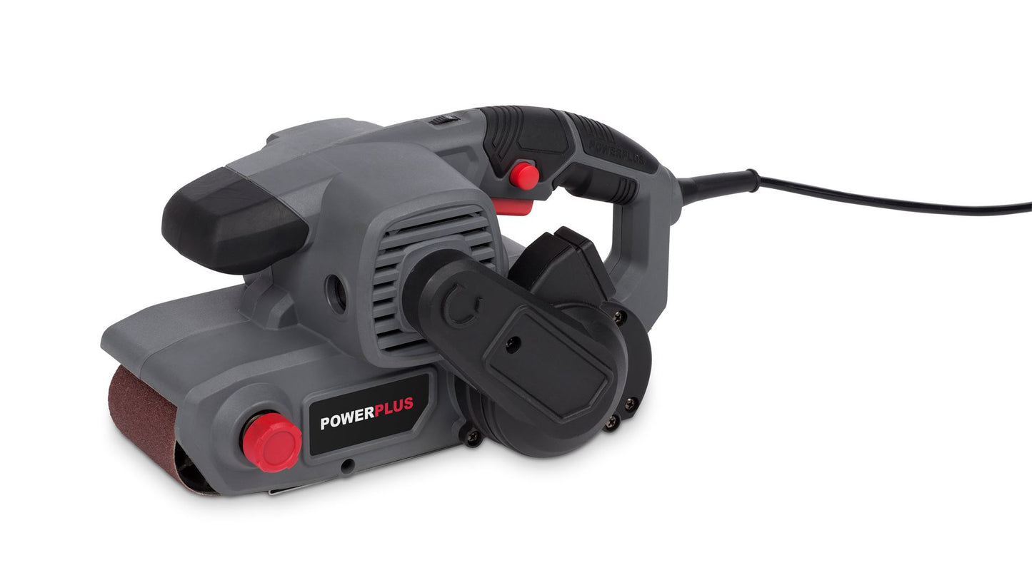Power Plus - 1010W Belt Sander + Dust Bag - Grey