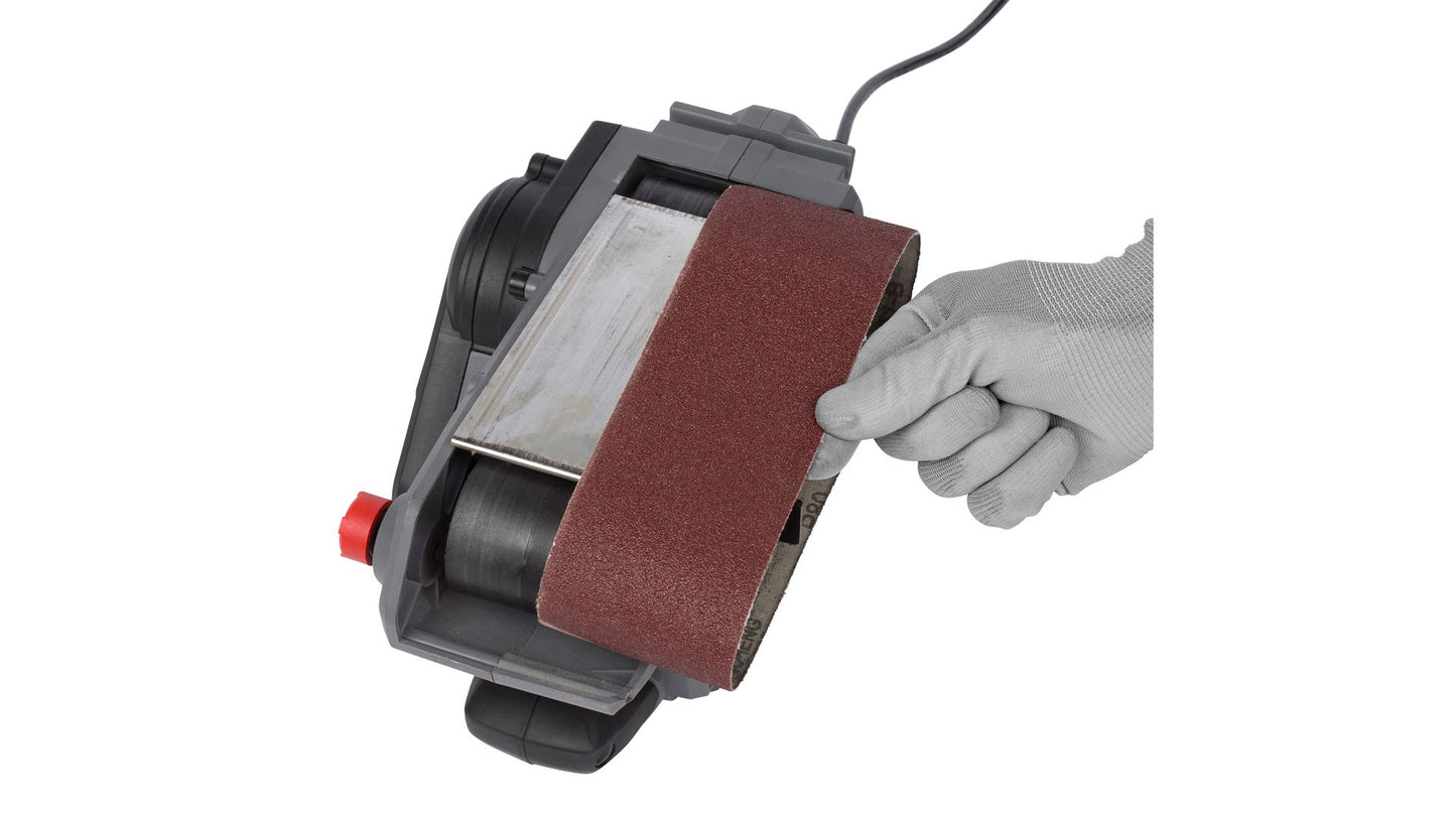 Power Plus - 1010W Belt Sander + Dust Bag - Grey