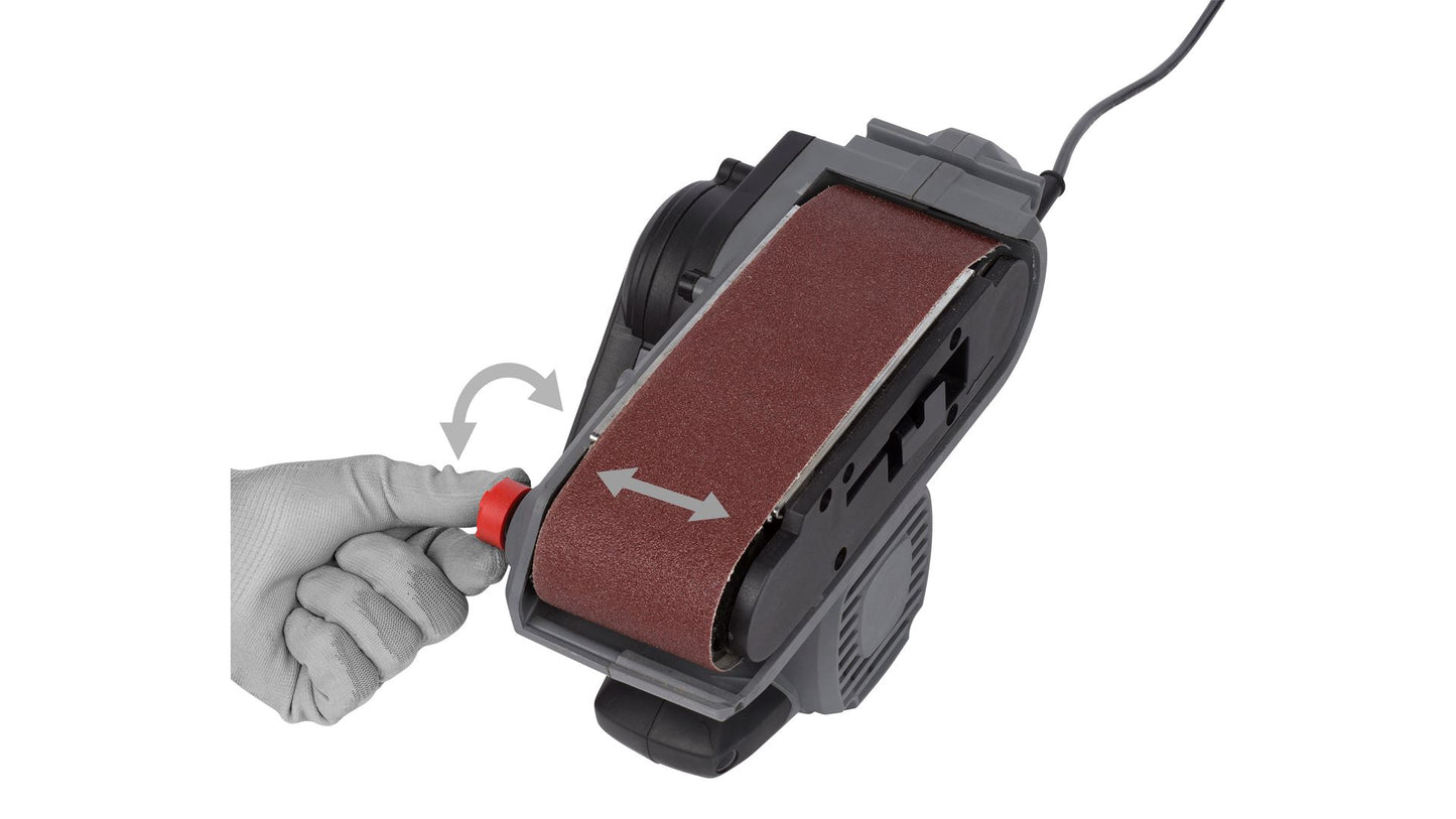 Power Plus - 1010W Belt Sander + Dust Bag - Grey