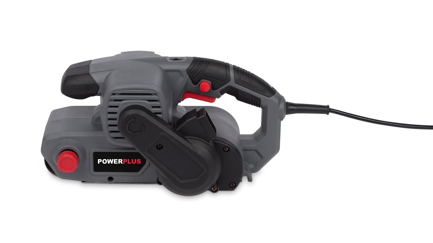 Power Plus - 1010W Belt Sander + Dust Bag - Grey
