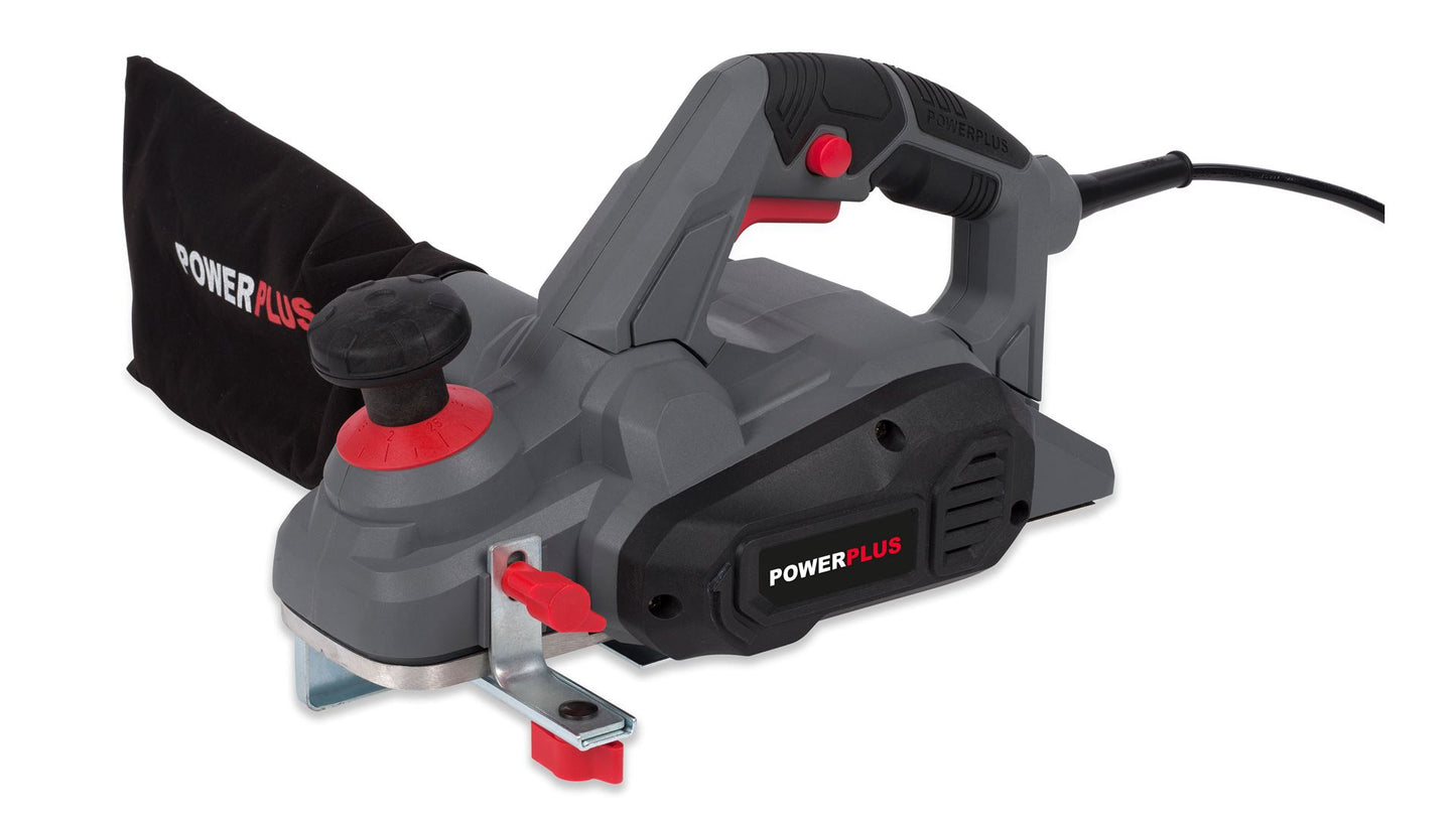 Power Plus - 900w Planer + Kit and Bag - Grey