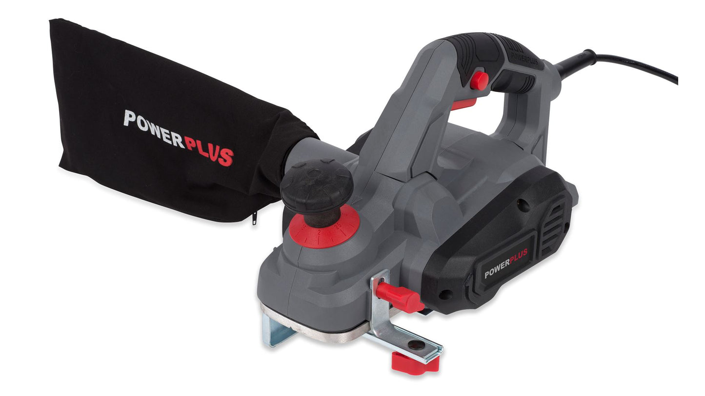 Power Plus - 900w Planer + Kit and Bag - Grey