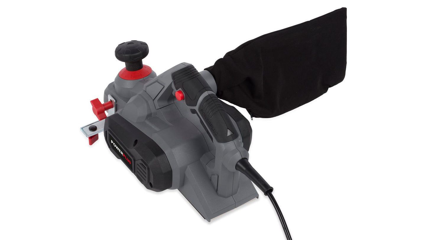 Power Plus - 900w Planer + Kit and Bag - Grey