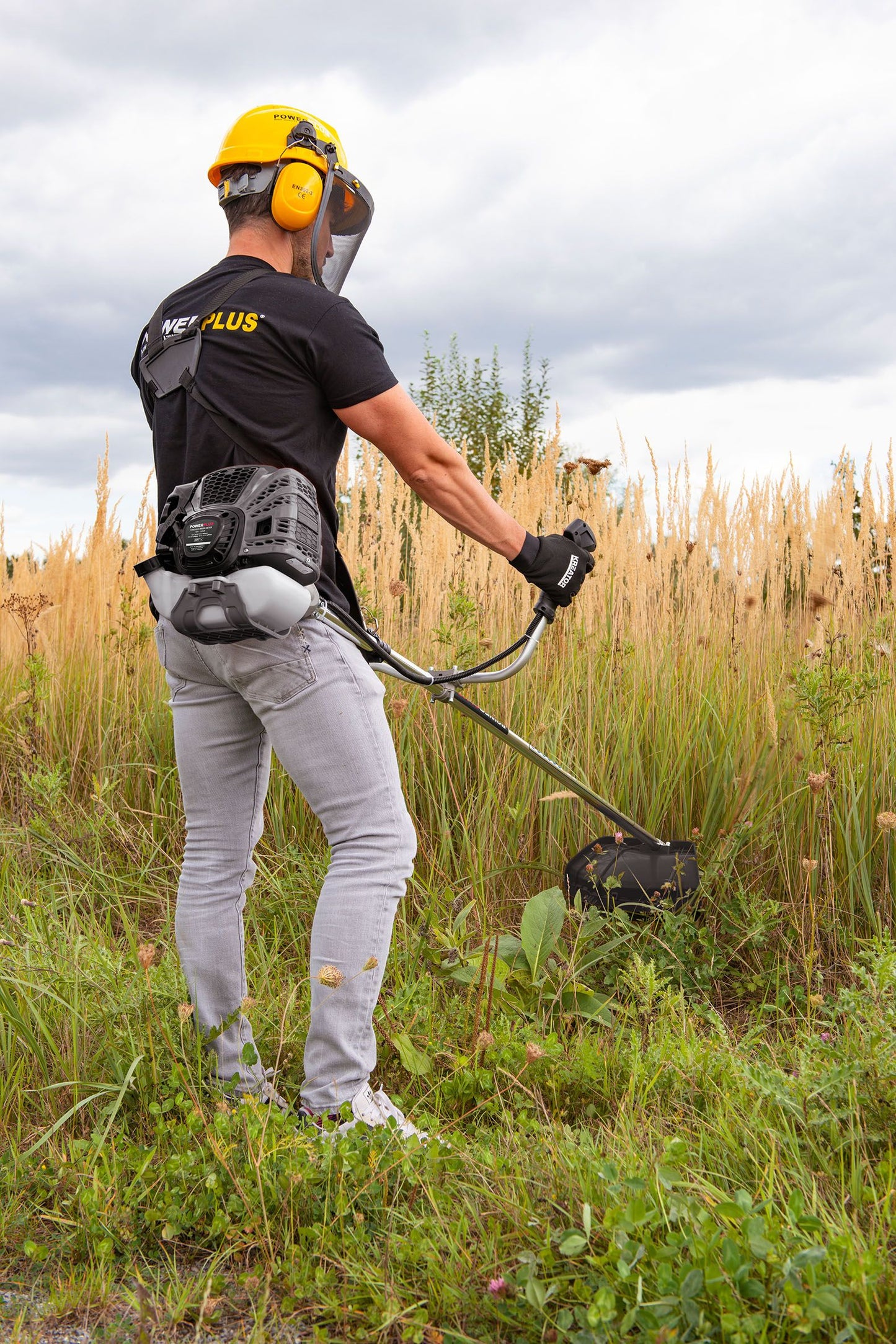 Power Plus - Brush Cutter + Harness - 52cc