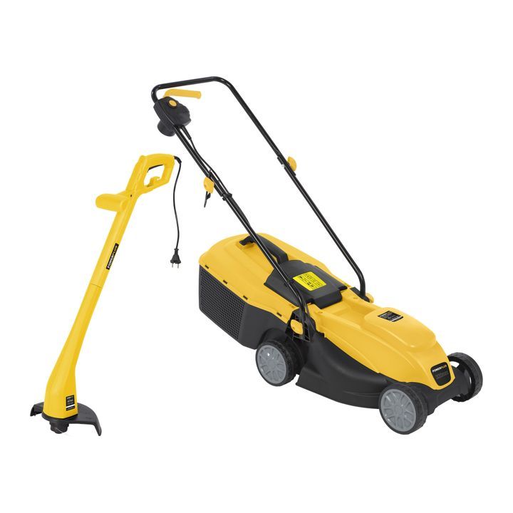 Power Plus - 1300w Lawnmower + 250w Trimmer - 320mm