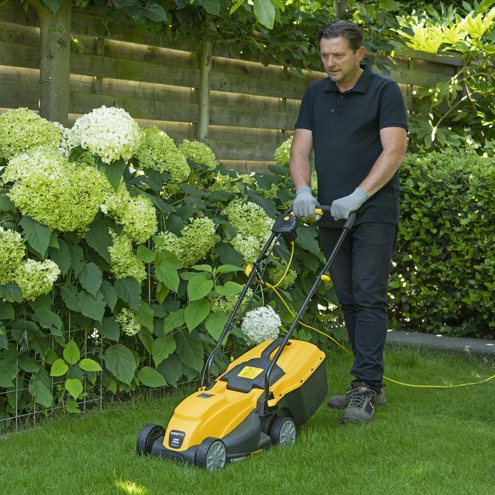 Power Plus - 1300w Lawnmower + 250w Trimmer - 320mm