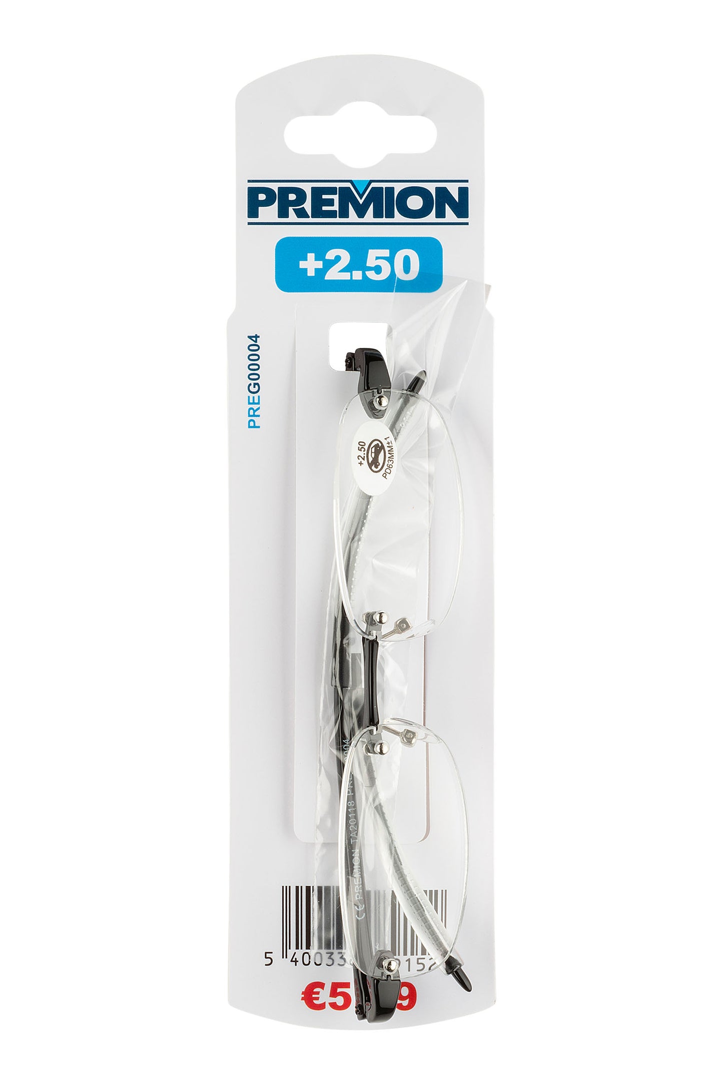 Premion - Reading Glasses - Black (Model 1)