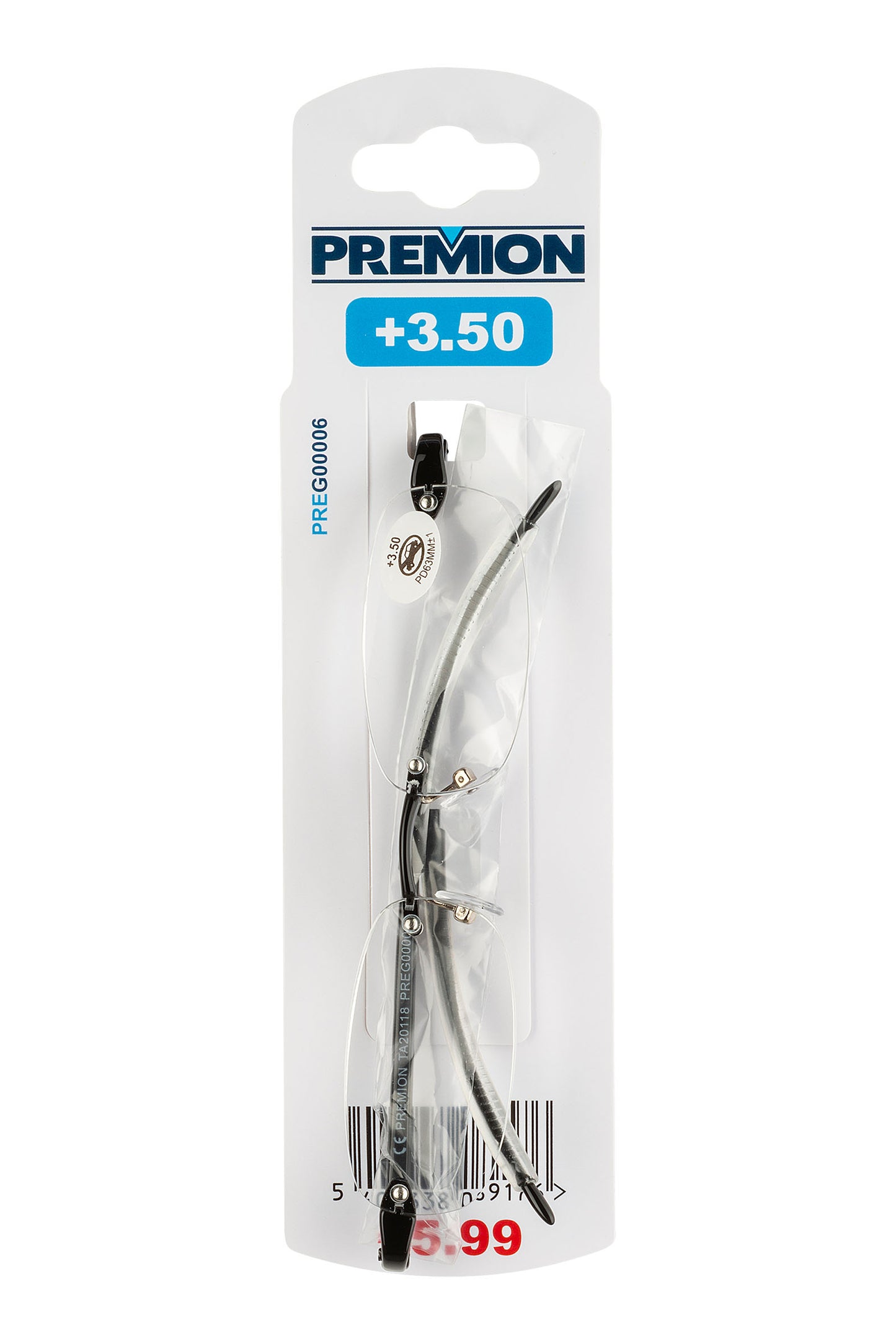 Premion - Reading Glasses - Black (Model 1)