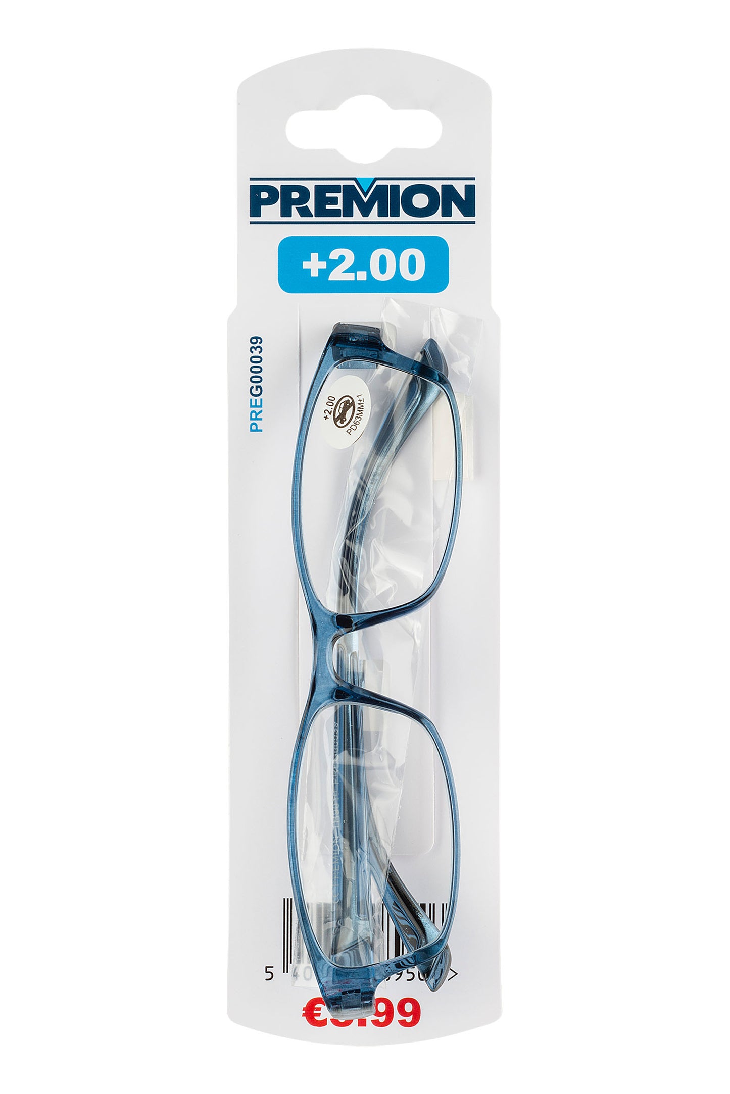 Premion - Reading Glasses - Blue/Black (Model 3)