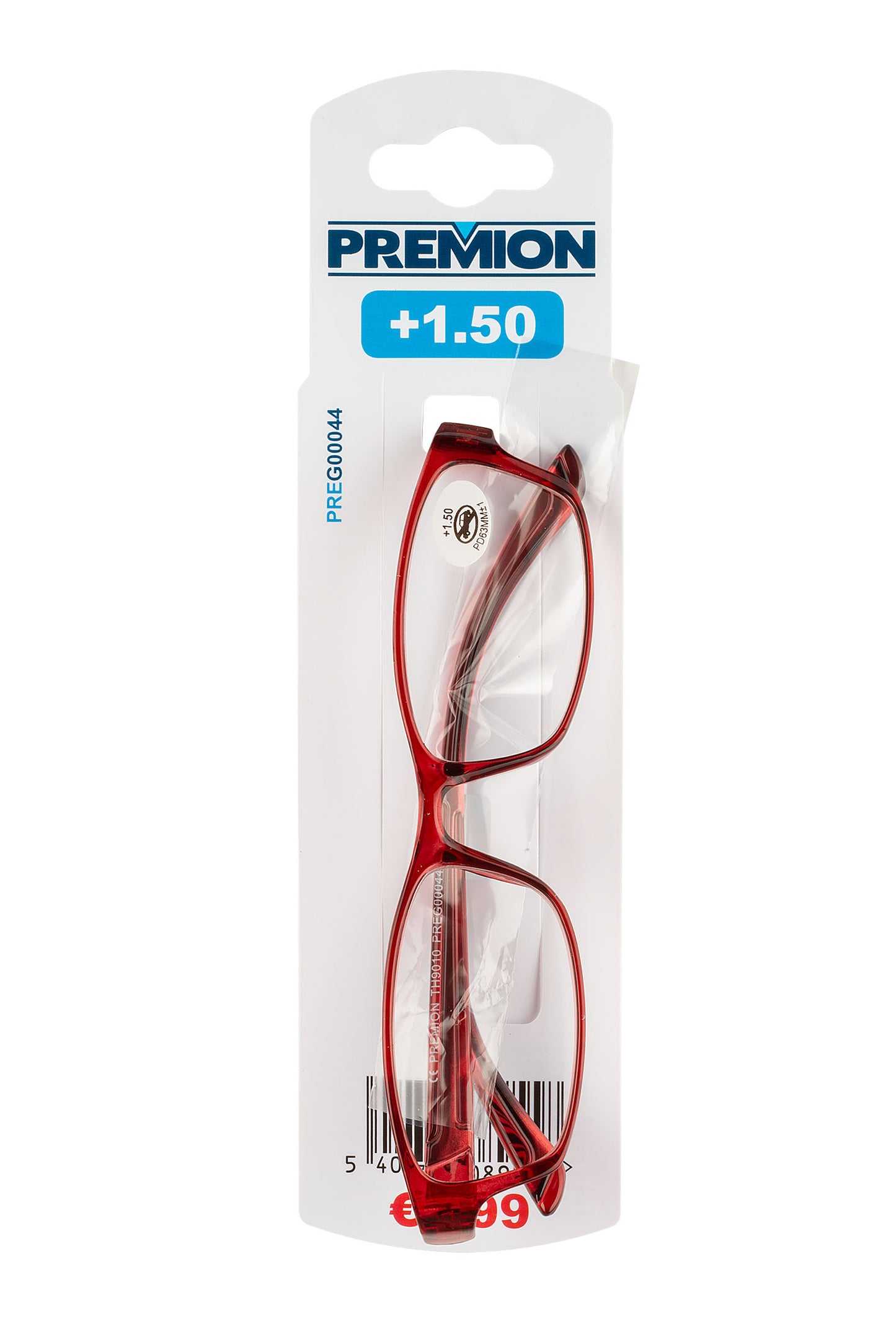Premion - Reading Glasses - Red/Black (Model 3)