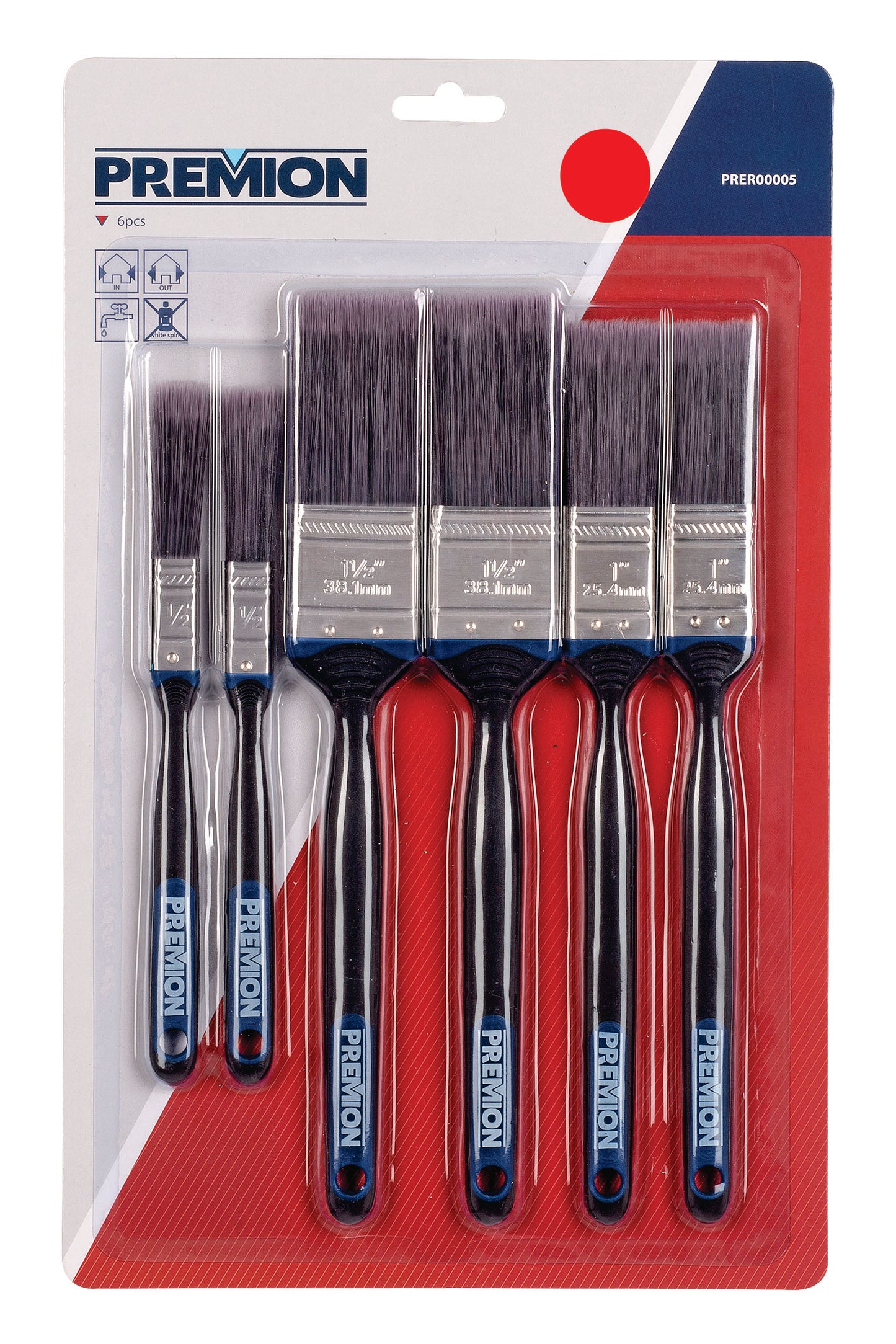 Premion - Paint Brush Set - 6pcs