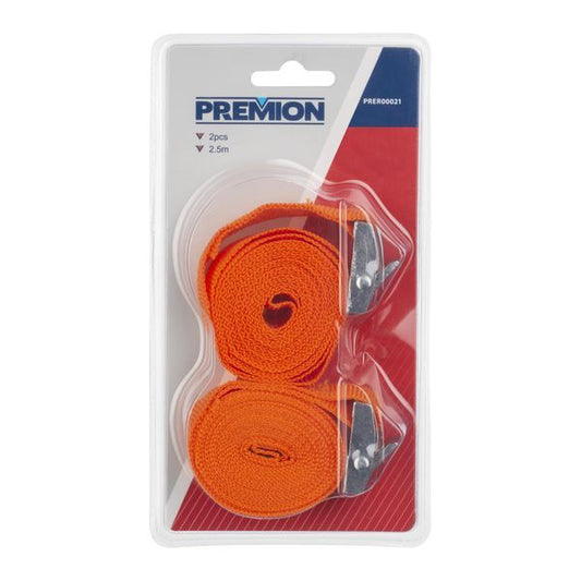 Premion - Ratchet Tie Downs - 2.5m - 2Pcs
