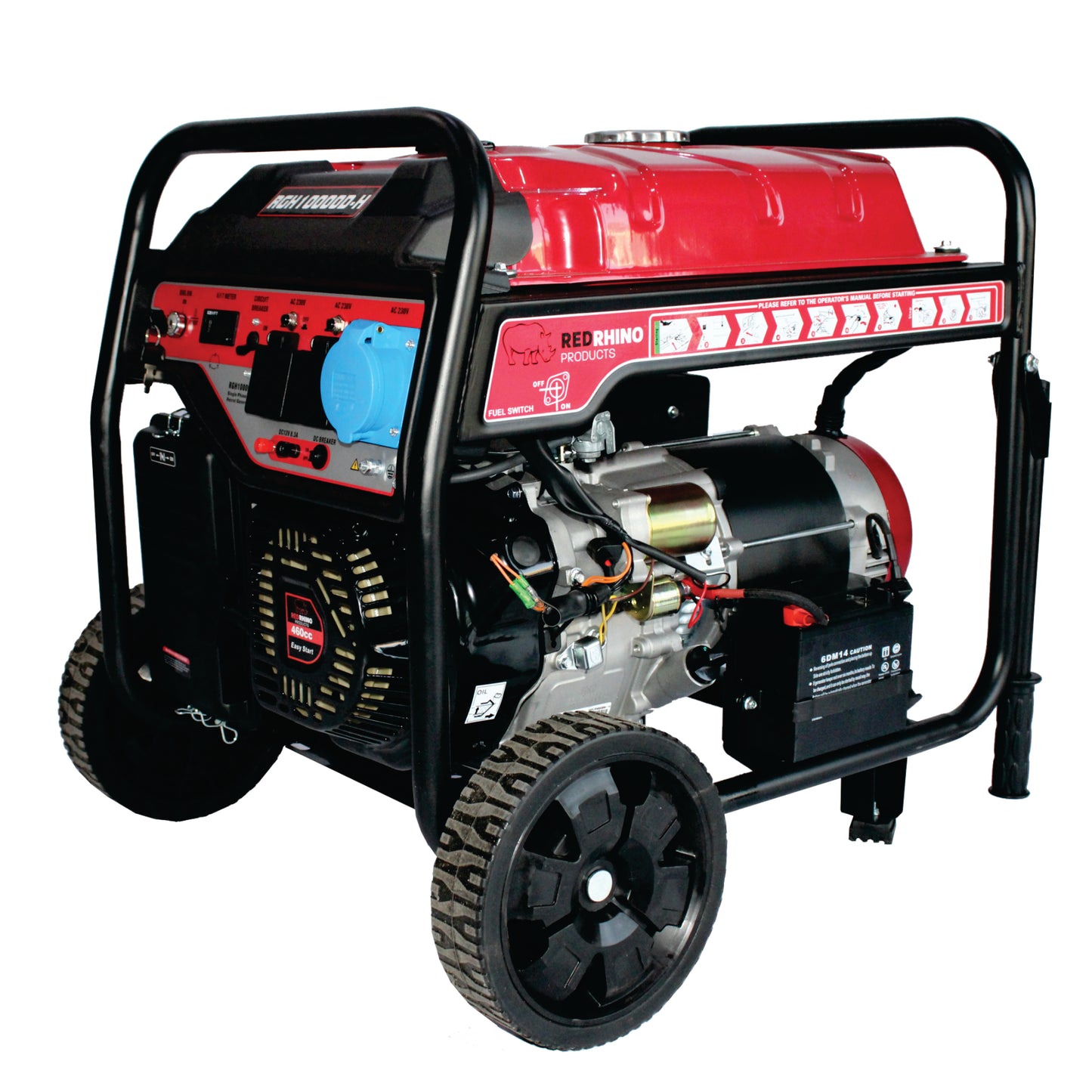 Red Rhino - 8.5kw - Petrol Generator - 10.6KVA