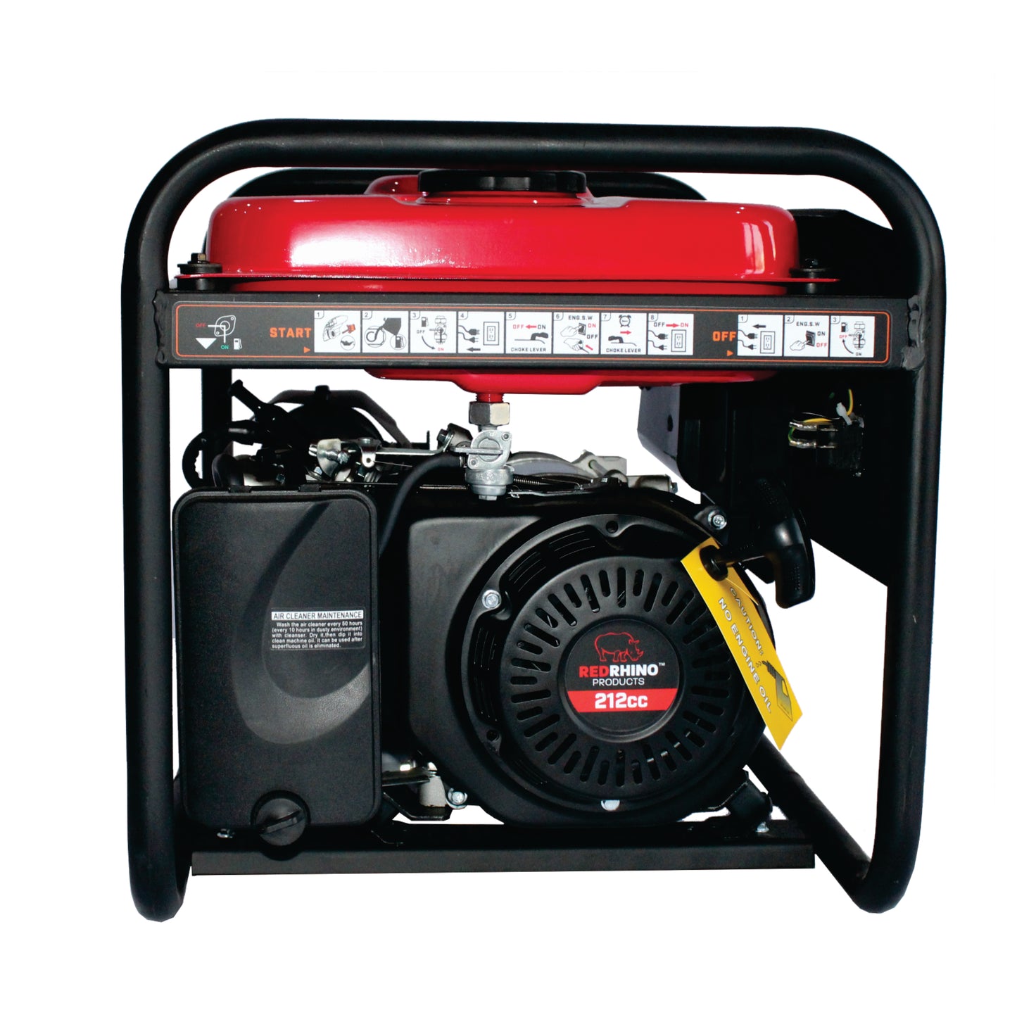 Red Rhino - 2.8kw Petrol Generator Electric - 3.5KVA