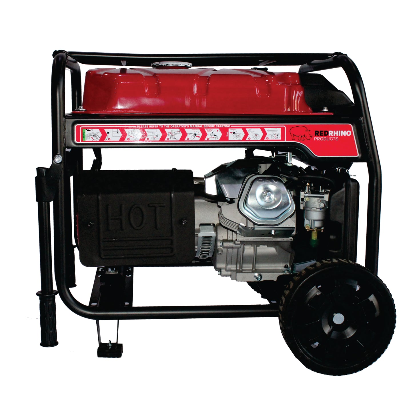 Red Rhino - 7.7kw Petrol Generator - 9.6KVA