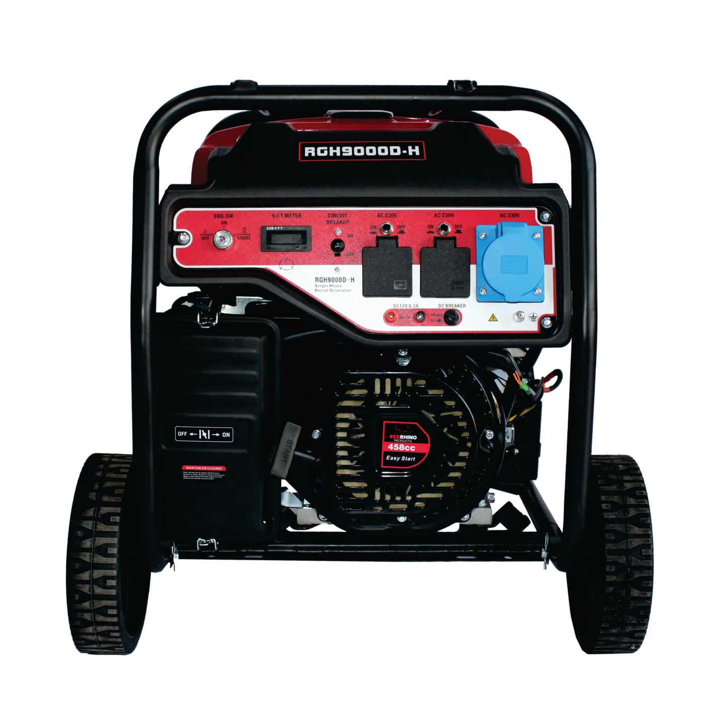 Red Rhino - 7.7kw Petrol Generator - 9.6KVA