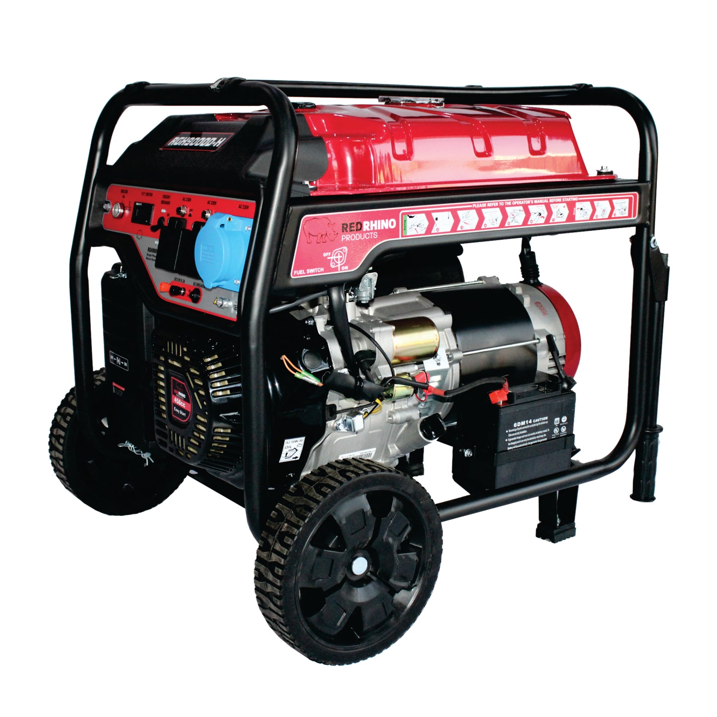 Red Rhino - 7.7kw Petrol Generator - 9.6KVA