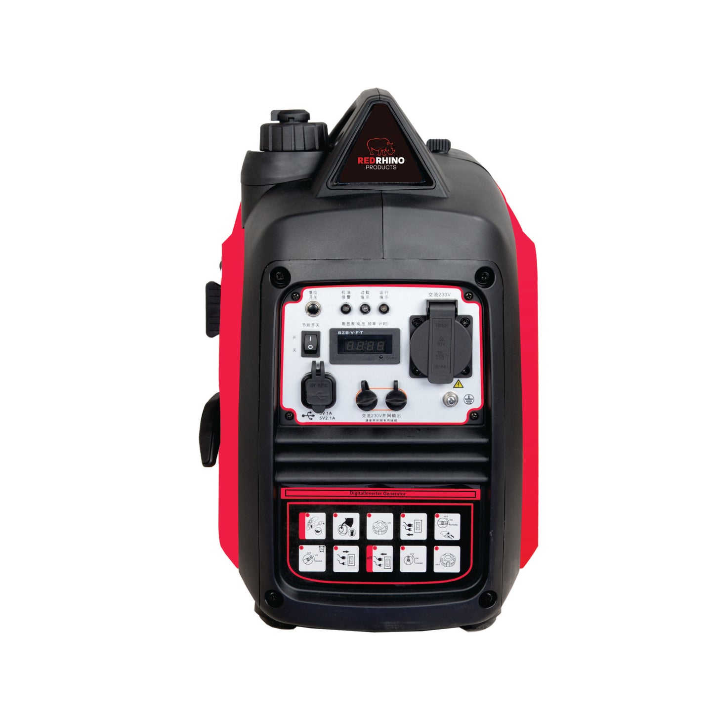 Red Rhino - 2.3kW Digital Petrol Inverter Generator - 2.8KVA