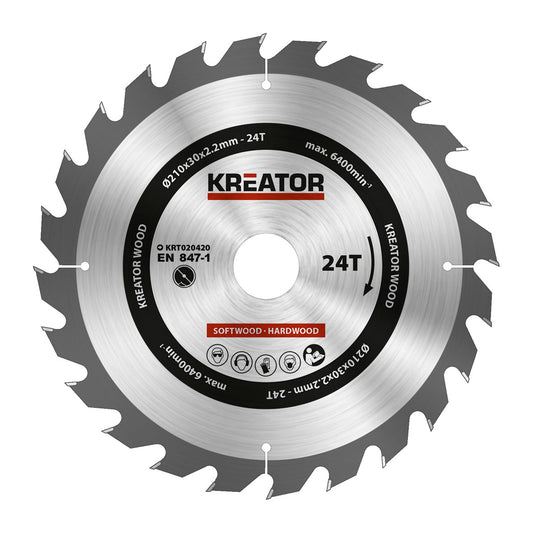 Kreator - Saw Blade - Wood - Ø210mm - 24T