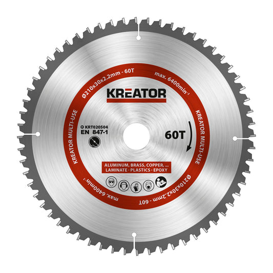 Kreator - Saw Blade - Multi-use - Ø210mm - 60T